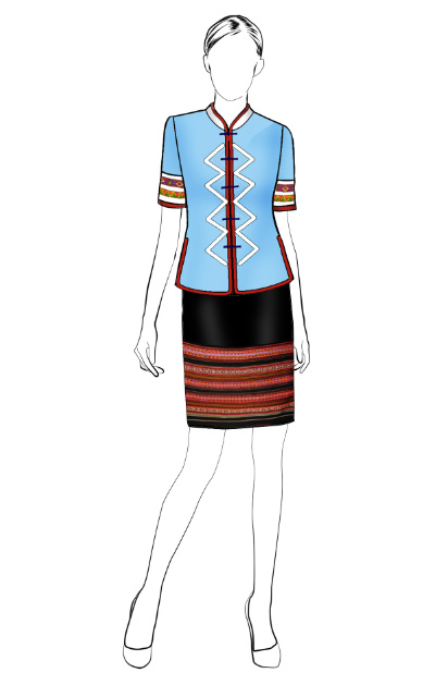 海南傳統(tǒng)黎族服飾女裝方案設(shè)計(jì)