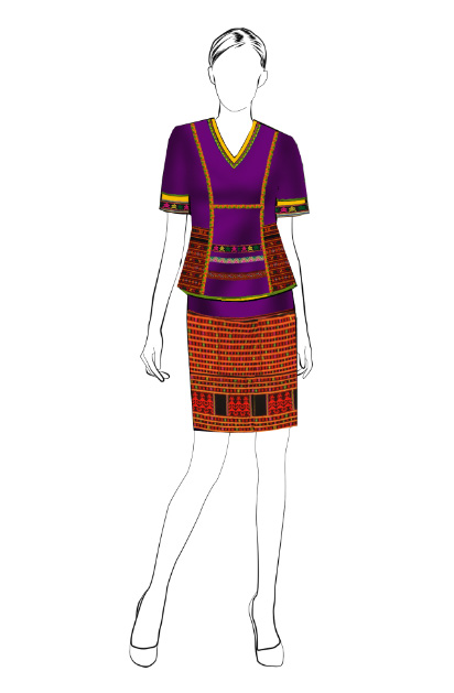海南傳統(tǒng)黎族服飾女短裝方案設(shè)計(jì)