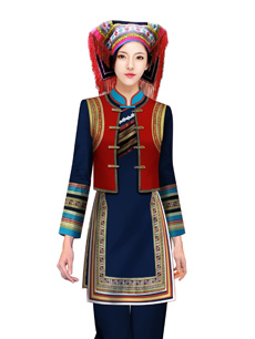 瑤族公務(wù)員節(jié)慶盛裝方案設(shè)計(jì)