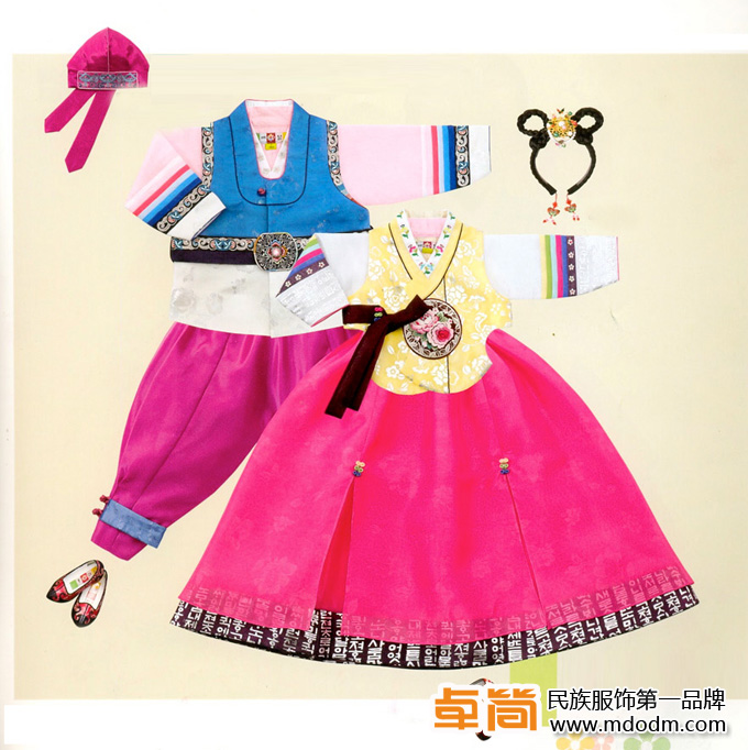 朝鮮族服飾,傳統(tǒng)民族服飾,卓簡(jiǎn)